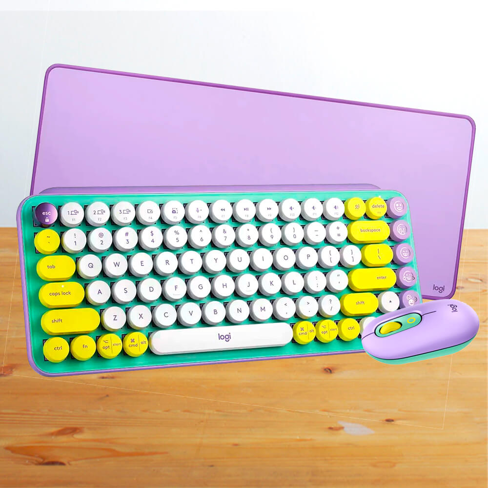 kit-pop-keys-daydream-teclado-sem-fio-mais-mouse-sem-fio-mais-mouse-pad-desk-logitech
