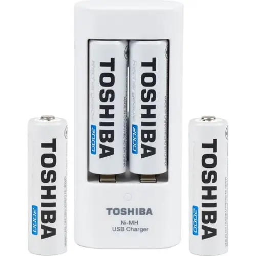 carregador-para-pilha-recarregavel-com-4 pilhas-aa-aaa-toshiba
